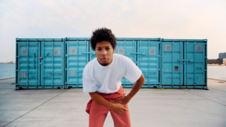 Romain Habousha Bijoute Production swing cercle container bleu